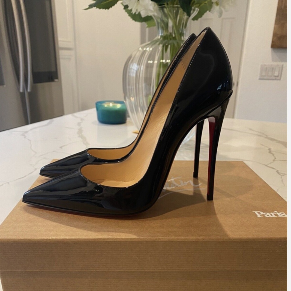 Christian Louboutin Black So Kate Stiletto Pointed Toe Pump -Black 36.5 US 6 1/2